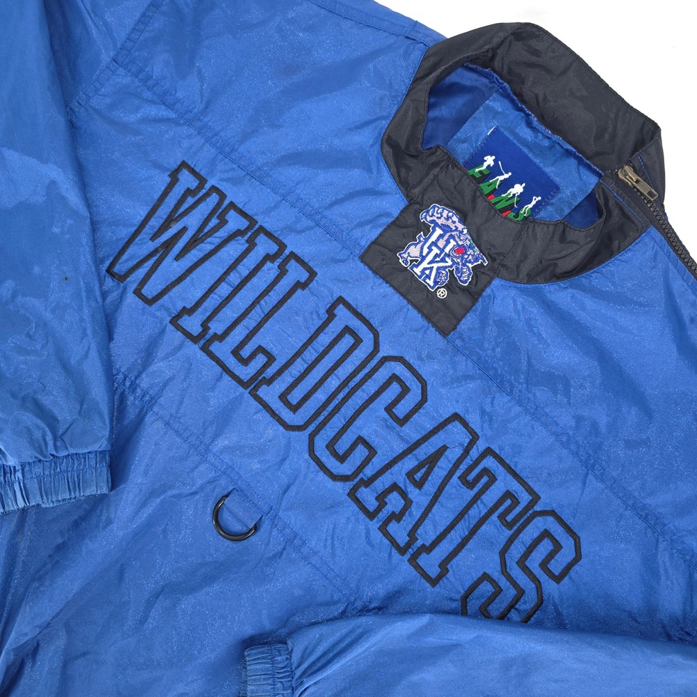 VTG Fans Gear Kentucky Wildcats Windbreaker Medium‎ Pullover Spellout Logo 90s